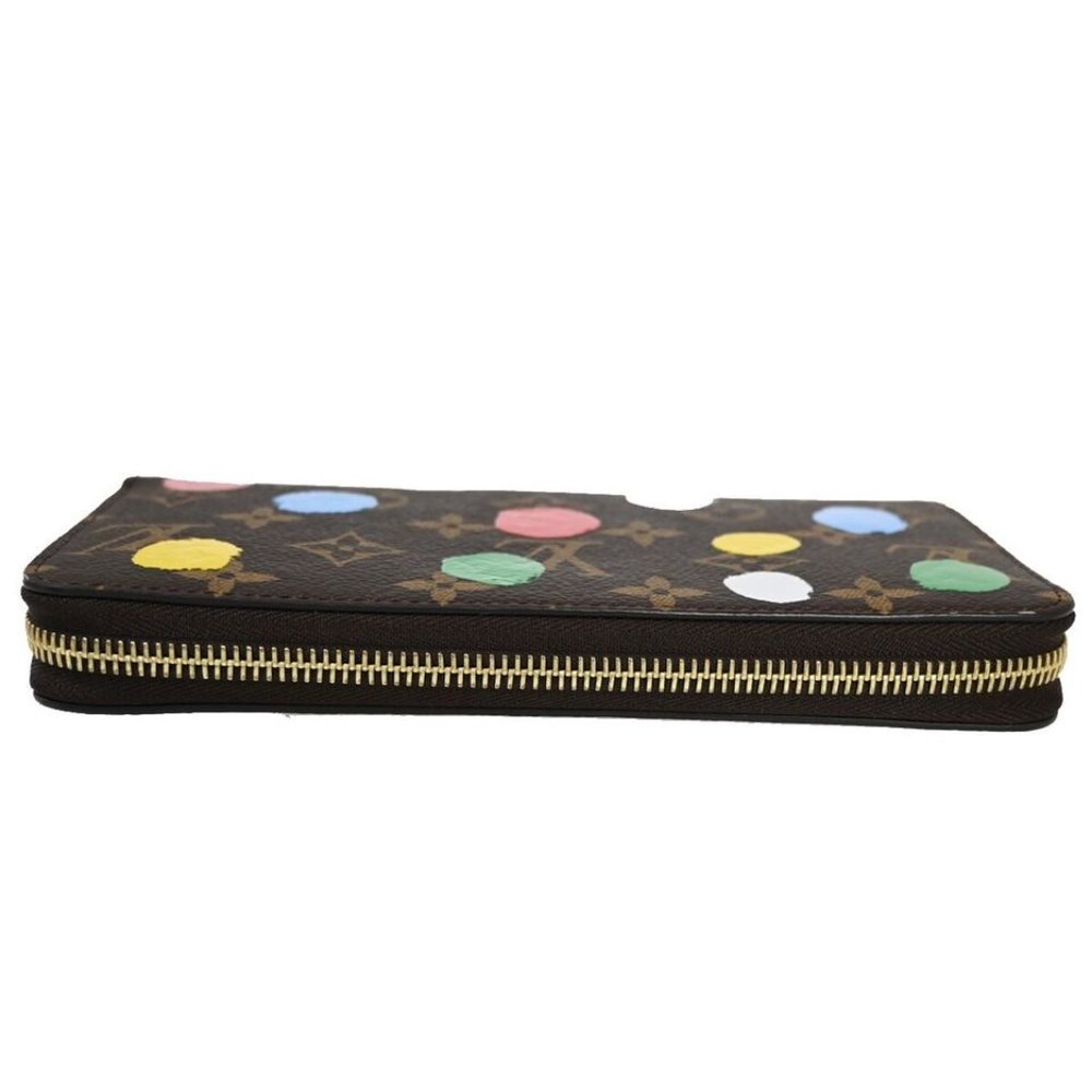 LOUIS VUITTON LV × YK Long Zippy Wallet Monogram 3D Dots Brown M81864 - Picture 7 of 16